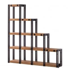 Ars manufacti Étagère Manchester - Acacia massif / Métal - Acacia / Anthracite