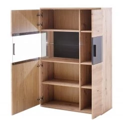 Naturoo Buffet haut Callington II - Imitation planches de chêne / Anthracite -Meubles de salle à manger Soldes Magasin 1000187541 190920 09480100011 DETAILS P000000001000187541