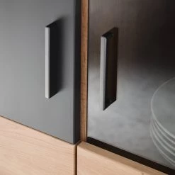 Naturoo Vitrine Callington I - Imitation planches de chêne / Anthracite -Meubles de salle à manger Soldes Magasin 1000187555 190920 09480200030 DETAILS P000000001000187555