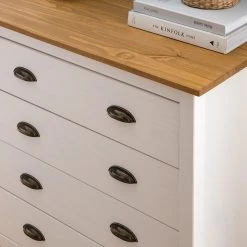 Maison Belfort Commode Rivery II - Pin massif - Blanc 24 Maison Belfort Commode Rivery II - Pin massif - Blanc -Meubles de salle à manger Soldes Magasin 1000187565 200312 14522700006 DETAILS P000000001000187565