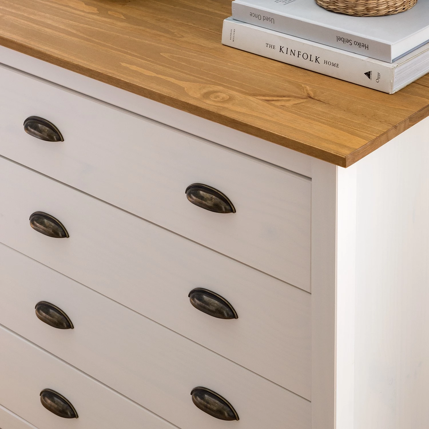 Maison Belfort Commode Rivery II - Pin massif - Blanc 11 Maison Belfort Commode Rivery II - Pin massif - Blanc – Image 11