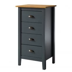 Maison Belfort Commode Rivery I - Pin massif - Anthracite