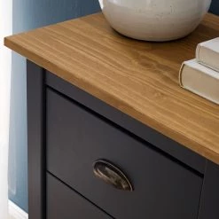 Maison Belfort Commode Rivery I - Pin massif - Anthracite -Meubles de salle à manger Soldes Magasin 1000187568 201111 14522700012 DETAILS P000000001000187568