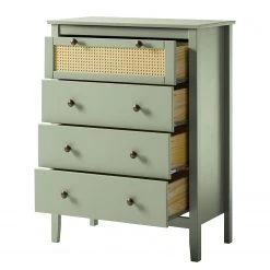 Maison Belfort Commode Belleria II - Pin massif - Vert olive clair -Meubles de salle à manger Soldes Magasin 1000187570 200205 11113200038 DETAILS P000000001000187570