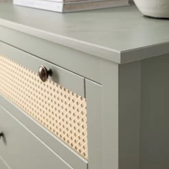 Maison Belfort Commode Belleria II - Pin massif - Vert olive clair -Meubles de salle à manger Soldes Magasin 1000187570 200505 06384200003 DETAILS P000000001000187570