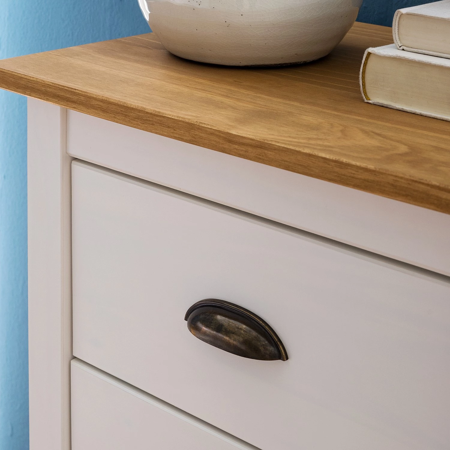 Maison Belfort Commode Rivery I - Pin massif - Blanc 8 Maison Belfort Commode Rivery I - Pin massif - Blanc – Image 8