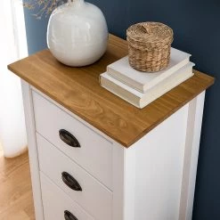 Maison Belfort Commode Rivery I - Pin massif - Blanc 30 Maison Belfort Commode Rivery I - Pin massif - Blanc -Meubles de salle à manger Soldes Magasin 1000187580 201111 14522800030 DETAILS P000000001000187580