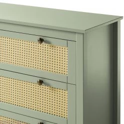 Maison Belfort Commode Belleria I - Pin massif - Vert olive clair -Meubles de salle à manger Soldes Magasin 1000187584 200205 11113400104 DETAILS P000000001000187584