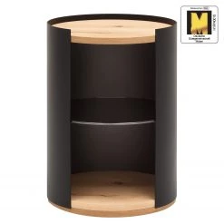 GWINNER Bout de canapé Style - Placage en bois véritable / Métal - Chêne / Anthracite -Meubles de salle à manger Soldes Magasin 1000188732 191119 12335600022 ICON DETAILS P000000001000188732 icon seal