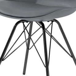 Norrwood Chaises Beatty (lot de 2) - Gris - Noir -Meubles de salle à manger Soldes Magasin 1000189778 191119 12525200036 DETAILS P000000001000189778