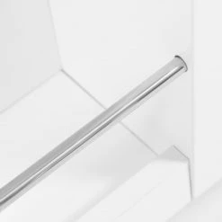 Loftscape Table haute Wincle - Métal - Blanc brillant / Chrome -Meubles de salle à manger Soldes Magasin 1000189809 210813 11051700048 DETAILS P000000001000189809