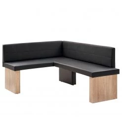 Schösswender Salle à manger complète Anna II (4 él.) - Imitation cuir / Partiellement en chêne massif - Noir / Chêne -Meubles de salle à manger Soldes Magasin 1000191477 191120 16132100393 DETAILS P000000001000191477