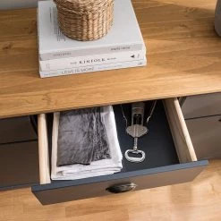 Maison Belfort Buffet Rivery - Pin massif - Anthracite -Meubles de salle à manger Soldes Magasin 1000193132 200302 15340800009 DETAILS P000000001000193132