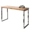 Naturoo Console Tolono - Acacia massif / Acier inoxydable - Acacia / Chrome