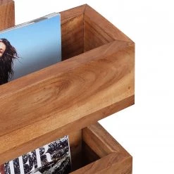 Naturoo Porte-revues Woodfin I - Acacia massif -Meubles de salle à manger Soldes Magasin 1000194223 200108 10051300139 DETAILS P000000001000194223