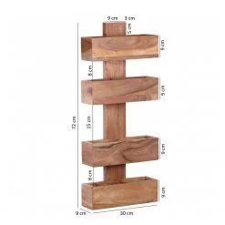 Naturoo Porte-revues Woodfin I - Acacia massif -Meubles de salle à manger Soldes Magasin 1000194223 200108 10051300140 SKETCH DETAILS P000000001000194223 sketch