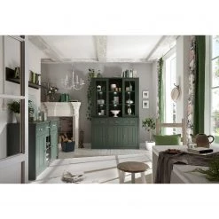 Ridgevalley Vaisselier Beauville I - Vert mousse / Doré -Meubles de salle à manger Soldes Magasin 1000196335 191127 09003700081 MOOD DETAILS P000000001000196335 mood