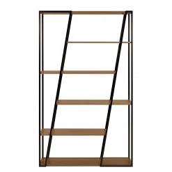 Temahome Étagère Albi - Noyer / Noir -Meubles de salle à manger Soldes Magasin 1000198883 191209 09464600205 DETAILS P000000001000198883