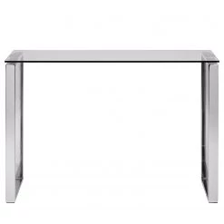 Fredriks Console Unnau I - Verre / Métal - Chrome -Meubles de salle à manger Soldes Magasin 1000200142 200205 06092200019 DETAILS P000000001000200142