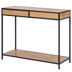 Red Living Console Coogee - Imitation chêne sauvage / Noir