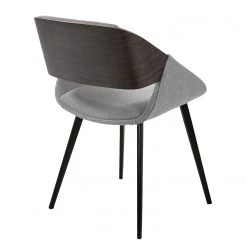 Norrwood Chaise capitonnée Zempin - Tissu / Métal - Imitation noyer - Gris clair 9 Norrwood Chaise capitonnée Zempin - Tissu / Métal - Imitation noyer - Gris clair -Meubles de salle à manger Soldes Magasin 1000200199 200206 07392400004 DETAILS P000000001000200199