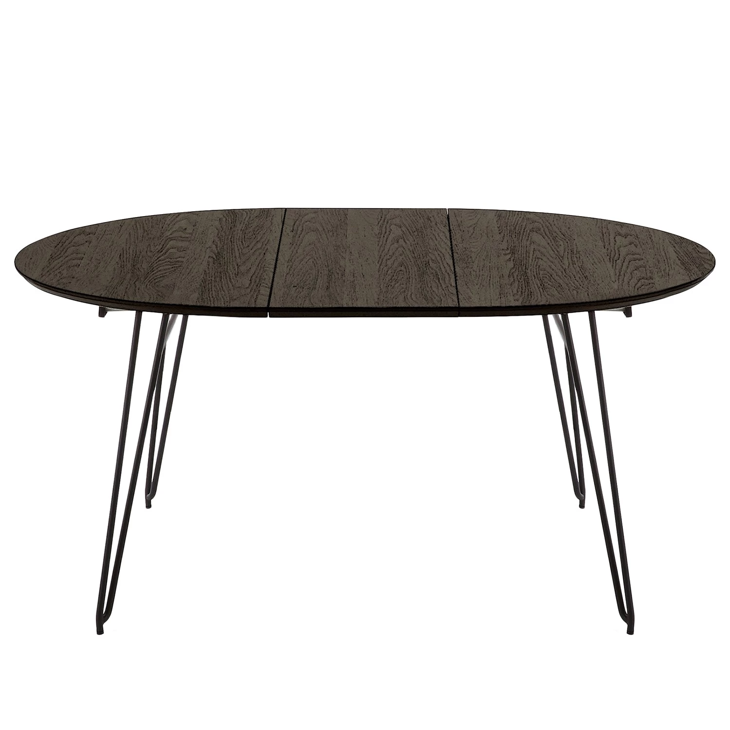 Norrwood Table Mison I - (extensible) - frêne massif / Acier - Noir / Frêne noir 4 Norrwood Table Mison I - (extensible) - frêne massif / Acier - Noir / Frêne noir – Image 4