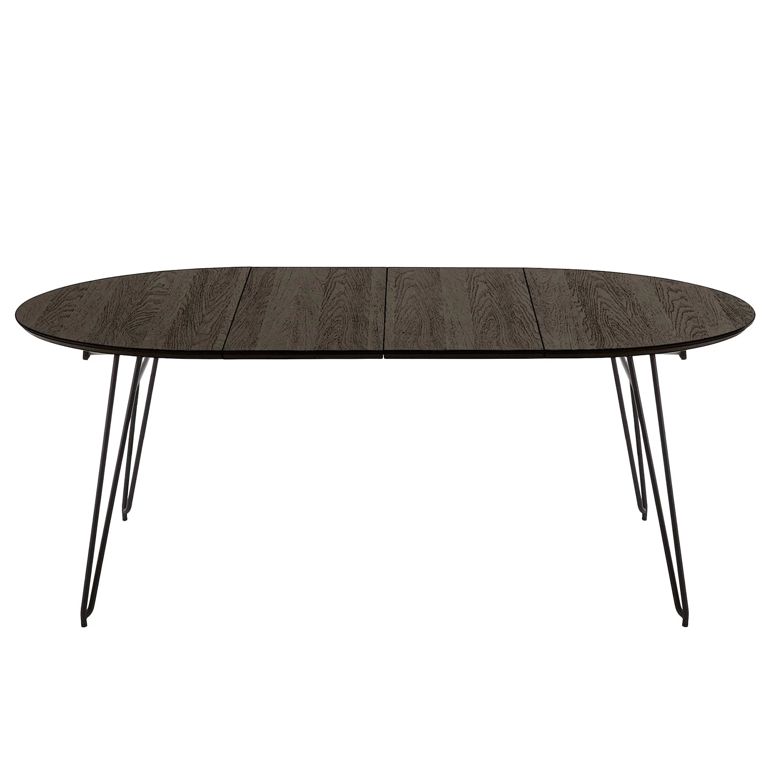 Norrwood Table Mison I - (extensible) - frêne massif / Acier - Noir / Frêne noir 5 Norrwood Table Mison I - (extensible) - frêne massif / Acier - Noir / Frêne noir – Image 5
