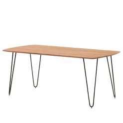Norrwood Table Bovey - Acacia massif / Fer - Noir - 160 x 90 cm
