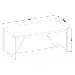 Fredriks Table Meon - Chêne gris 25 Fredriks Table Meon - Chêne gris -Meubles de salle à manger Soldes Magasin 1000201091 200814 14304600012 SKETCH DETAILS P000000001000201091 sketch