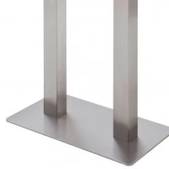 Fredriks Table haute Zilker III - Verre sécurité / Acier inoxydable - Acier inoxydable - Mocca -Meubles de salle à manger Soldes Magasin 1000201153 200317 18345200041 DETAILS P000000001000201153