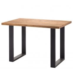 Fredriks Table haute Carver - Chêne sauvage - 160 x 100 cm - Noir