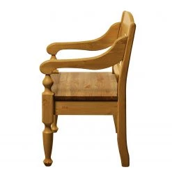Maison Belfort Chaise à accoudoirs Villefort - Pin massif - Epicéa lessivé -Meubles de salle à manger Soldes Magasin 1000201392 211122 08325803152 DETAILS P000000001000201392