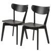 Mørteens Chaises Rigby (lot de 2) - Noir