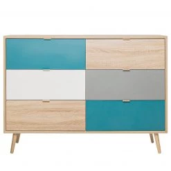 Norrwood Commode Bibury I - Multicolore / Imitation chêne Sonoma 13 Norrwood Commode Bibury I - Multicolore / Imitation chêne Sonoma -Meubles de salle à manger Soldes Magasin 1000202438 200124 09541400072 DETAILS P000000001000202438