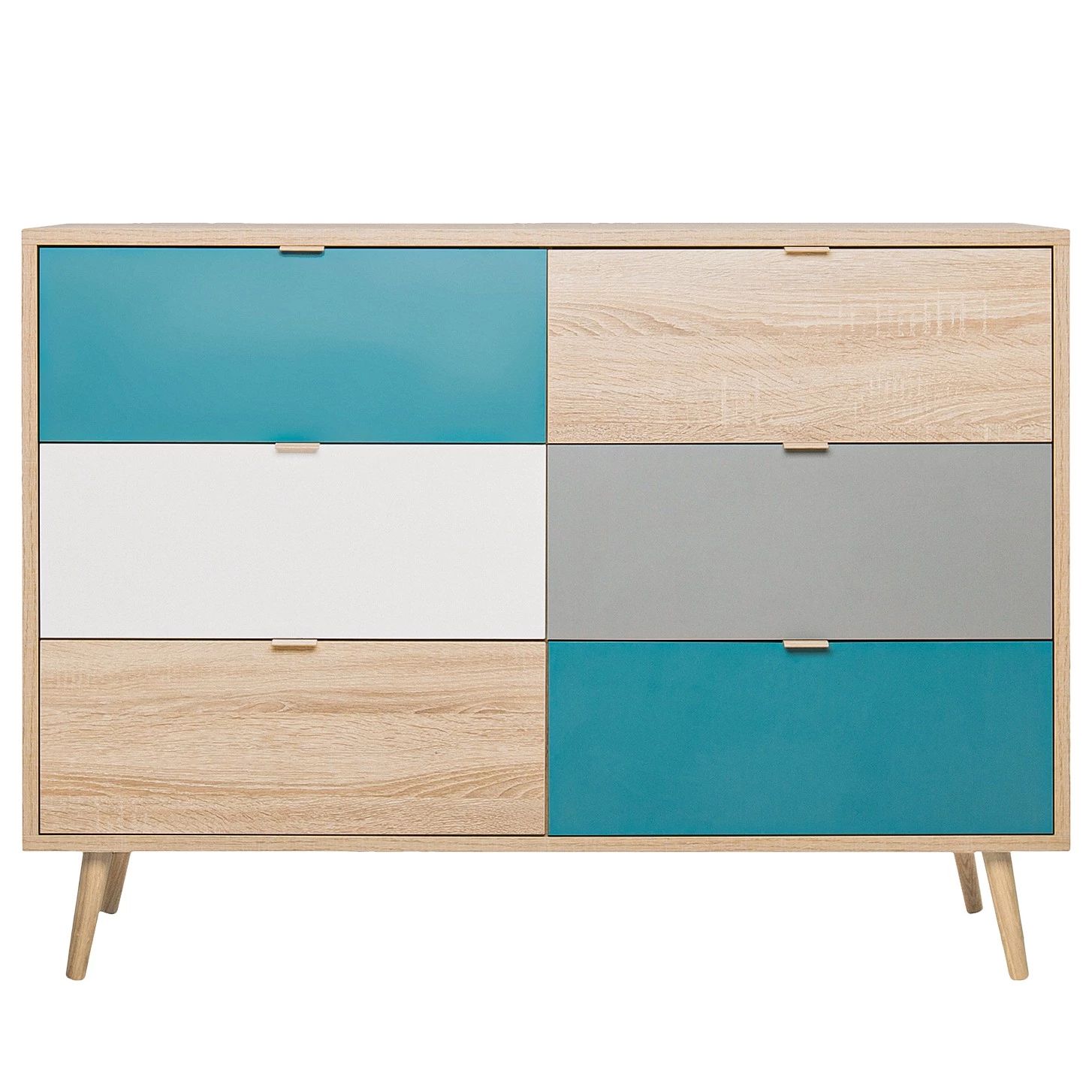 Norrwood Commode Bibury I - Multicolore / Imitation chêne Sonoma 6 Norrwood Commode Bibury I - Multicolore / Imitation chêne Sonoma – Image 6