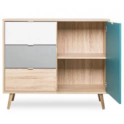 Norrwood Commode Bibury II - Multicolore / Imitation chêne Sonoma 15 Norrwood Commode Bibury II - Multicolore / Imitation chêne Sonoma -Meubles de salle à manger Soldes Magasin 1000202458 200124 09542400132 DETAILS P000000001000202458