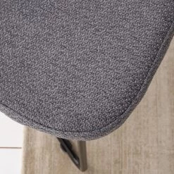 Mørteens Chaises à accoudoirs Tulia - Tissu / Acier - Gris foncé / Noir -Meubles de salle à manger Soldes Magasin 1000205089 210129 13285700006 DETAILS P000000001000205089