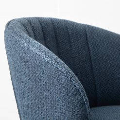 Mørteens Chaise de bar Cantil - Tissu / Acier - Noir - Bleu foncé -Meubles de salle à manger Soldes Magasin 1000205102 210311 07561900013 DETAILS P000000001000205102