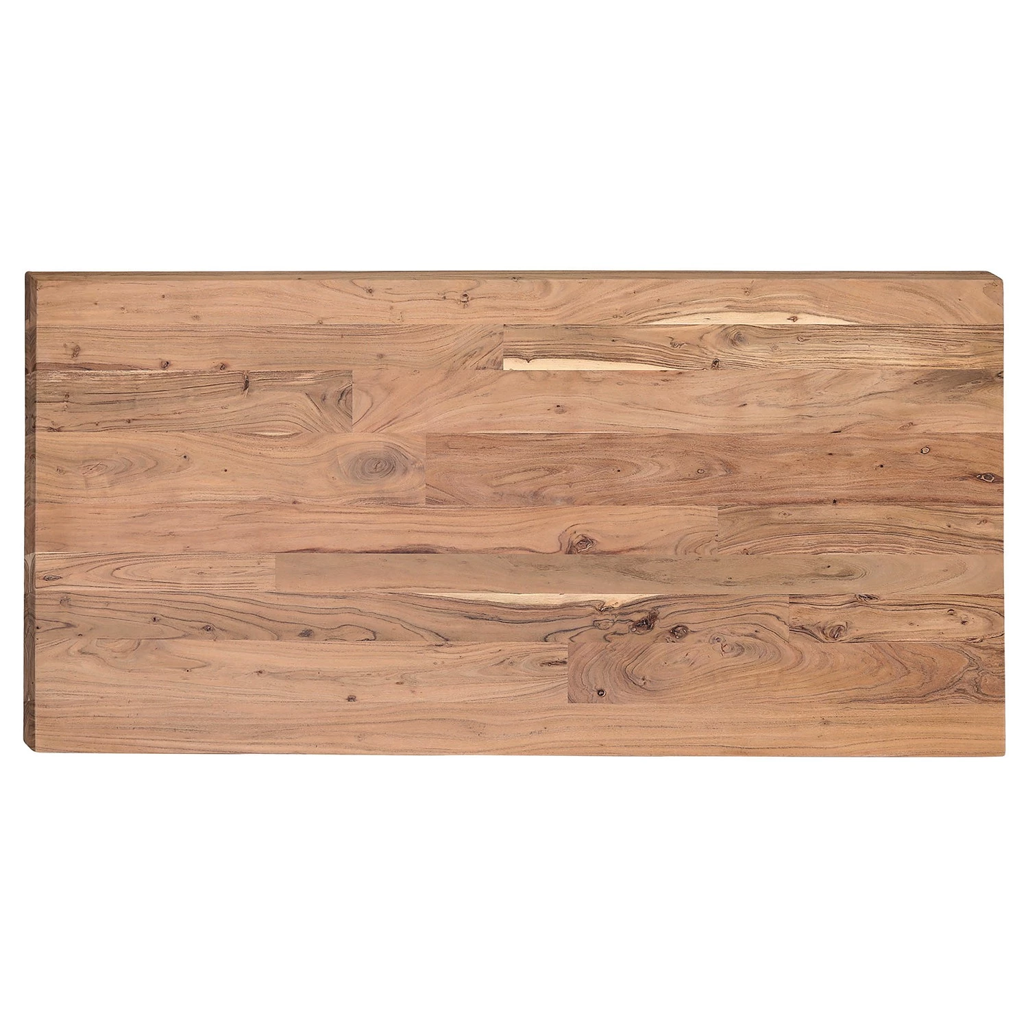 Ars manufacti Table haute Tillson - Acacia massif / Métal - Acacia marron / Noir - 140 x 80 cm 2 Ars manufacti Table haute Tillson - Acacia massif / Métal - Acacia marron / Noir - 140 x 80 cm – Image 2