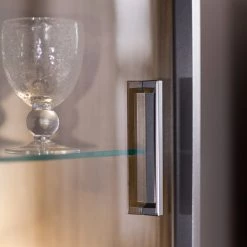 Naturoo Vitrine Doora - Partiellement en chêne à nœuds massif - Chêne à nœuds Bianco / Graphite -Meubles de salle à manger Soldes Magasin 1000207350 200317 14283500043 DETAILS P000000001000207350