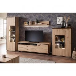 Loftscape Vitrine Buena - Imitation planches de chêne / Anthracite 8 Loftscape Vitrine Buena - Imitation planches de chêne / Anthracite -Meubles de salle à manger Soldes Magasin 1000207354 200317 14284600058 MOOD DETAILS P000000001000207354 mood