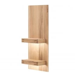 Loftscape Étagère murale Salvo - Placage en chêne véritable - Planches de chêne Bianco