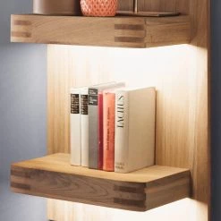 Loftscape Étagère murale Salvo - Placage en chêne véritable - Planches de chêne Bianco 11 Loftscape Étagère murale Salvo - Placage en chêne véritable - Planches de chêne Bianco -Meubles de salle à manger Soldes Magasin 1000207374 200317 14305300221 DETAILS P000000001000207374