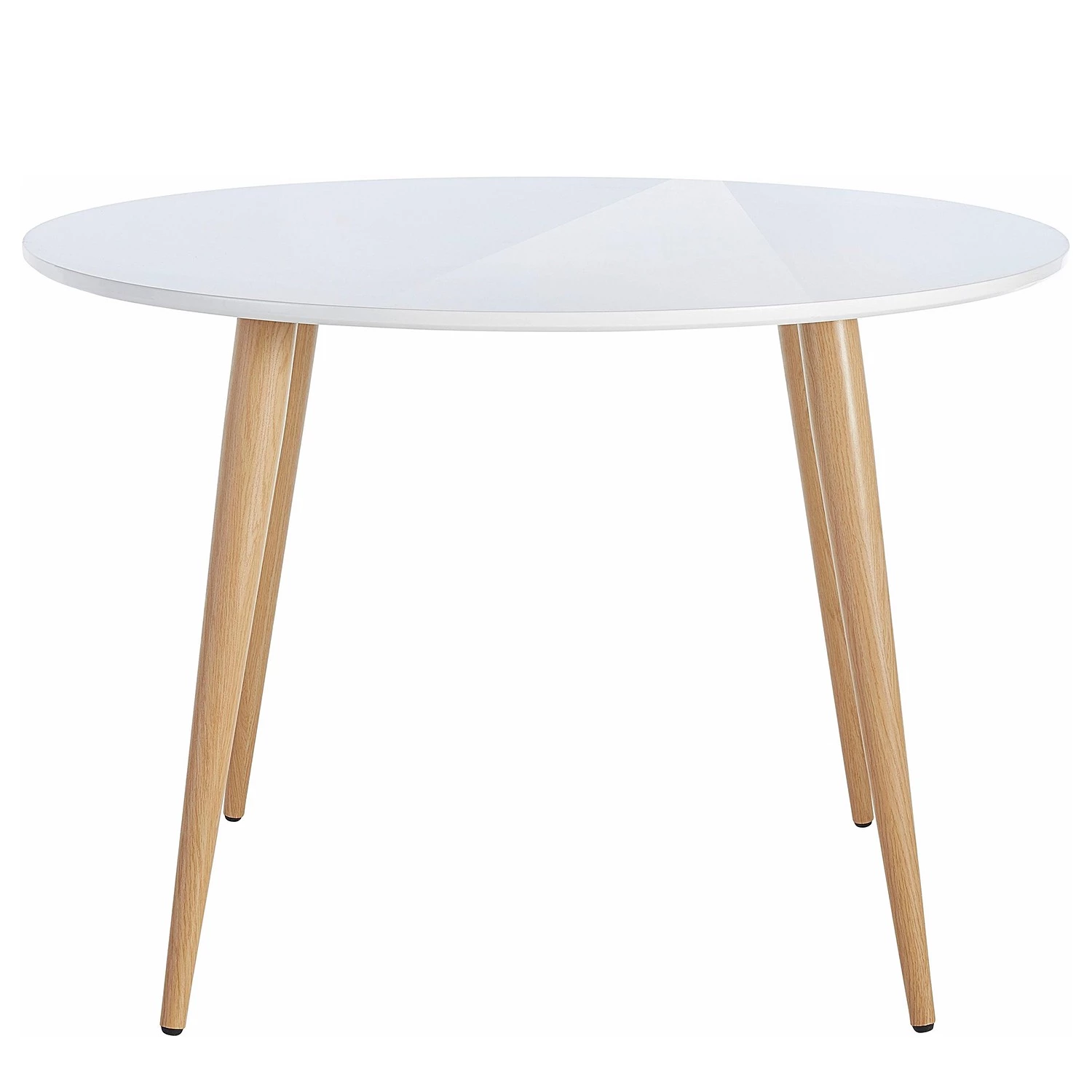 Loftscape Table Cowley II - Métal - Blanc brillant / Imitation chêne 2 Loftscape Table Cowley II - Métal - Blanc brillant / Imitation chêne – Image 2