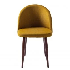 Mørteens Chaises capitonnées Jacklin III (2 él.) - Tissu / Métal - Imitation noyer - Jaune moutarde 13 Mørteens Chaises capitonnées Jacklin III (2 él.) - Tissu / Métal - Imitation noyer - Jaune moutarde -Meubles de salle à manger Soldes Magasin 1000208738 201023 06152700002 DETAILS P000000001000208738