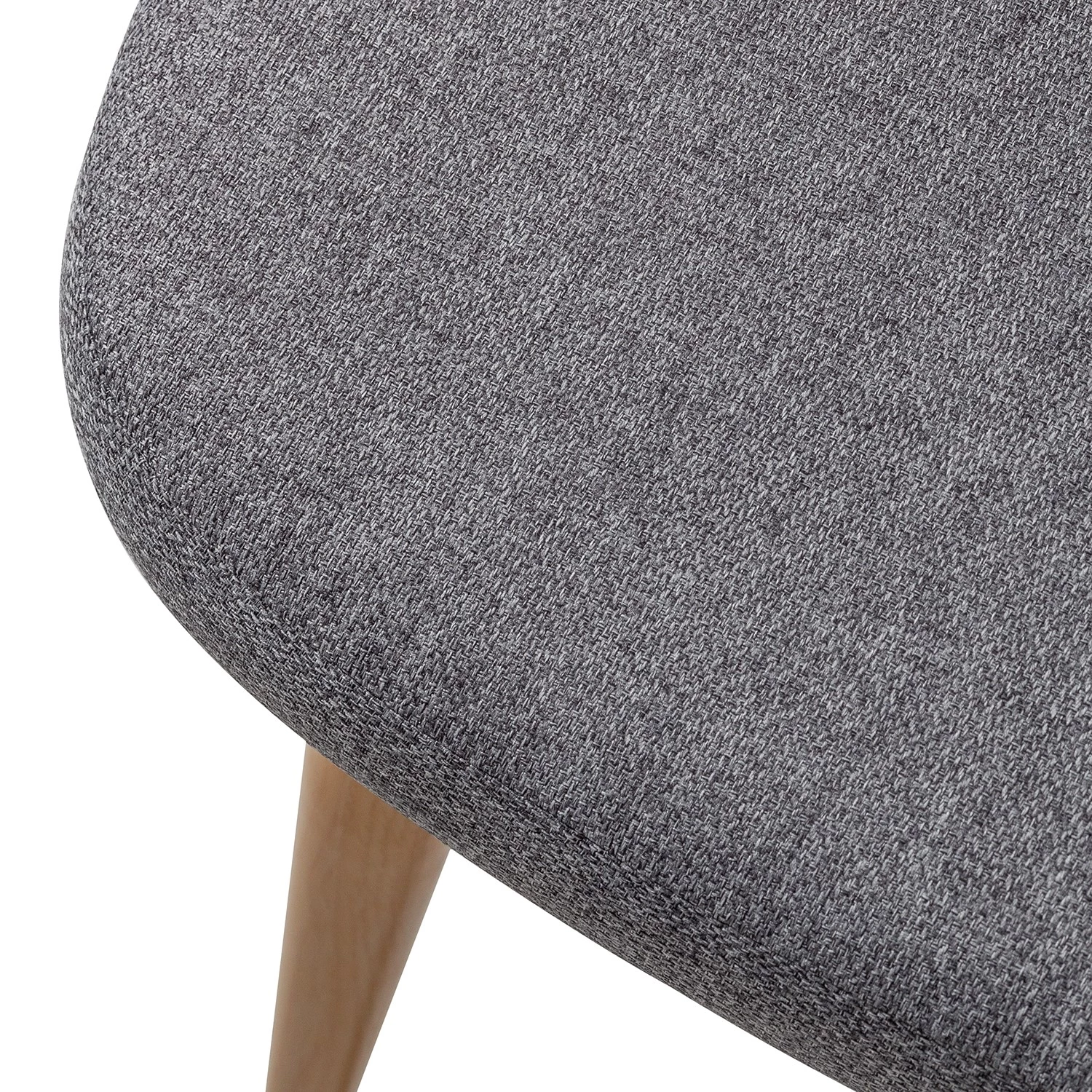 Mørteens Chaises capitonnées Jacklin II (2 él.) - Tissu / Métal - Imitation chêne - Gris clair 6 Mørteens Chaises capitonnées Jacklin II (2 él.) - Tissu / Métal - Imitation chêne - Gris clair – Image 6