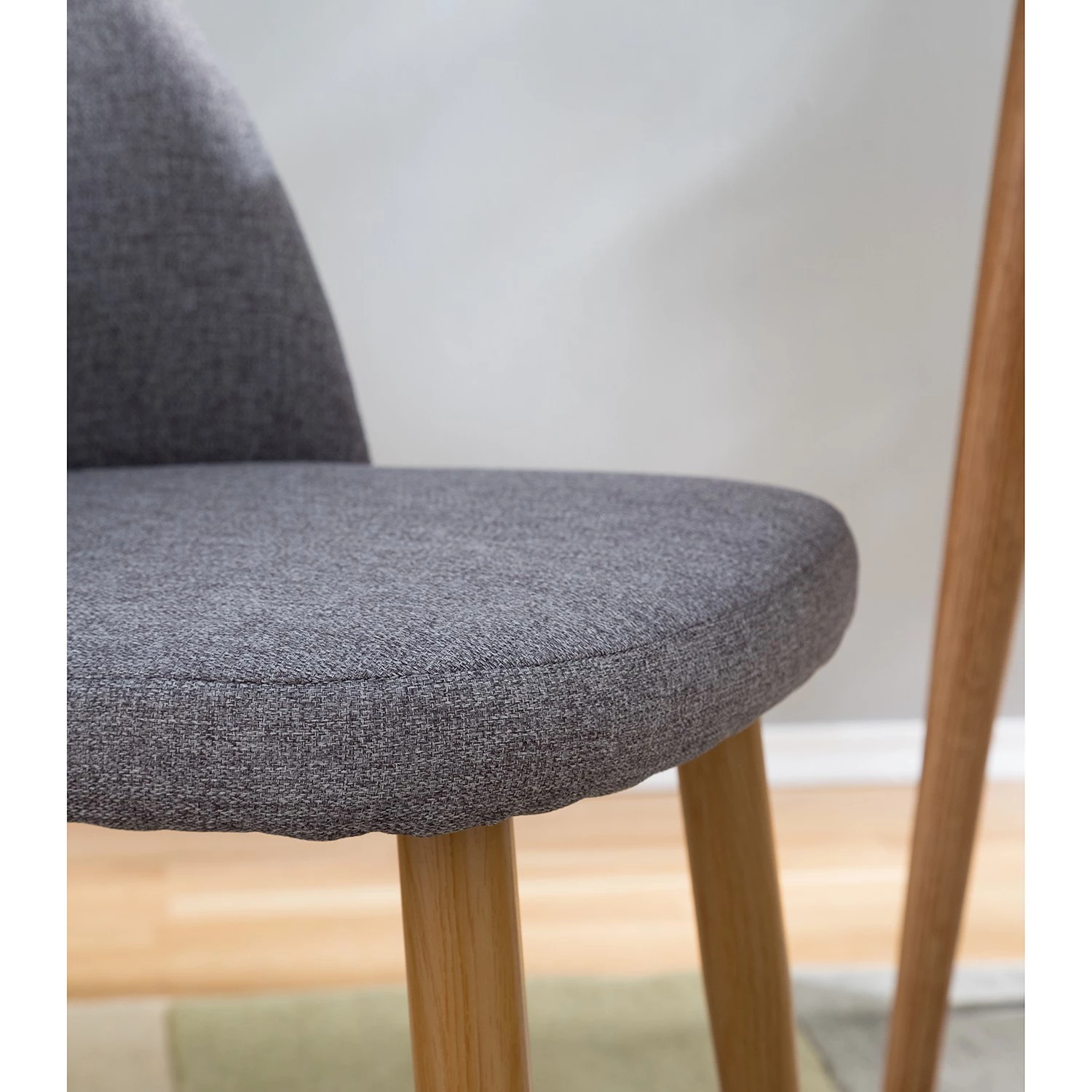 Mørteens Chaises capitonnées Jacklin II (2 él.) - Tissu / Métal - Imitation chêne - Gris clair 9 Mørteens Chaises capitonnées Jacklin II (2 él.) - Tissu / Métal - Imitation chêne - Gris clair – Image 9