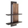 Red Living Étagère murale Hixson - Imitation chêne de tonneau / Noir