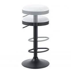 Loftscape Tabouret de bar Moita (lot de 2) - Tissu / Acier - Gris clair / Noir 11 Loftscape Tabouret de bar Moita (lot de 2) - Tissu / Acier - Gris clair / Noir -Meubles de salle à manger Soldes Magasin 1000209249 200331 06322500034 DETAILS P000000001000209249