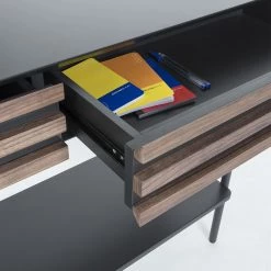 Norrwood Console Kipra - Noyer contreplaqué - Graphite -Meubles de salle à manger Soldes Magasin 1000209371 200422 06562600003 DETAILS P000000001000209371